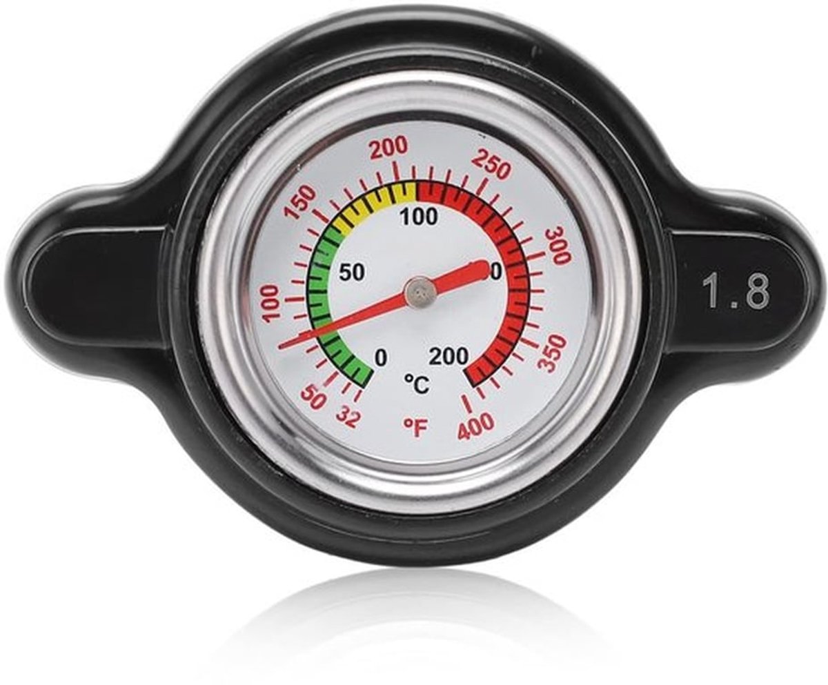 Radiatorcap 1.8 Bar - Temperatuurmeter - Hoge Druk - Vervangingsdeksel - Geschikt voor CR250R/MULE 3010 - Temperatuurbereik 0-200°C/42-400°C - Koelvloeistofdeksel