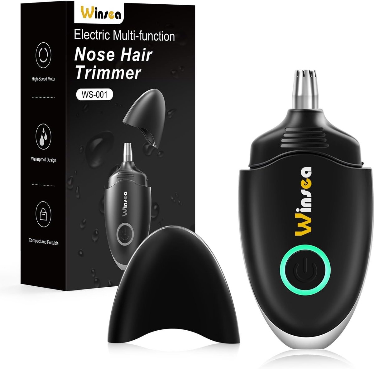 Neustrimmer - Zwart - USB-oplaadbaar - Waterdichte Oor- en Neushaartrimmer - Voor Dames en Heren
