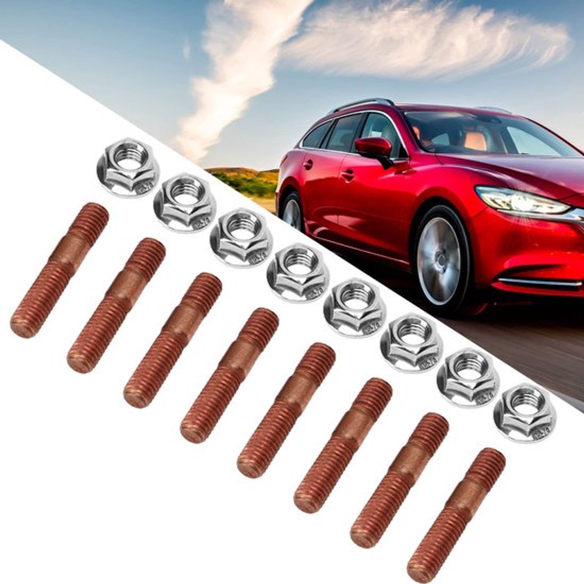 Uitlaatspruitstuk Hoge Prestaties - Schroefdraaddeuvelset - Turbo Studs - Hardware Kit - Metalen Legering - Professioneel Vakmanschap - Uitlaatschroef