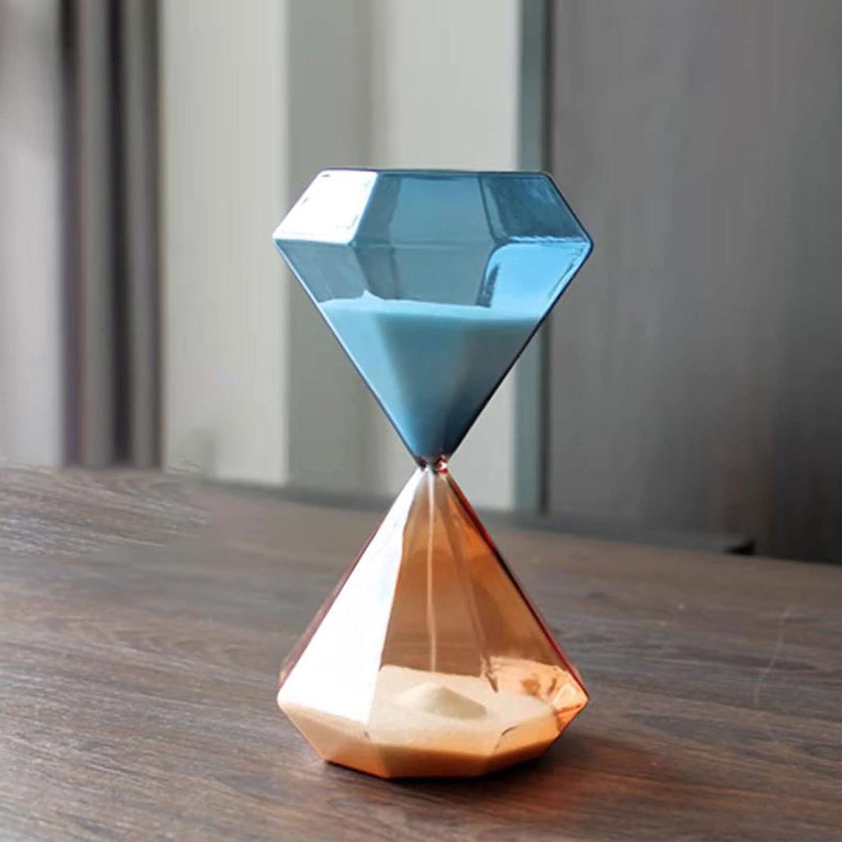Zandloper Tijdmeter - Zandklok Decoratie - Productiviteit Verhogend - Dubbelkleurig Design - 16.5 Centimeter - Niet gespecificeerd