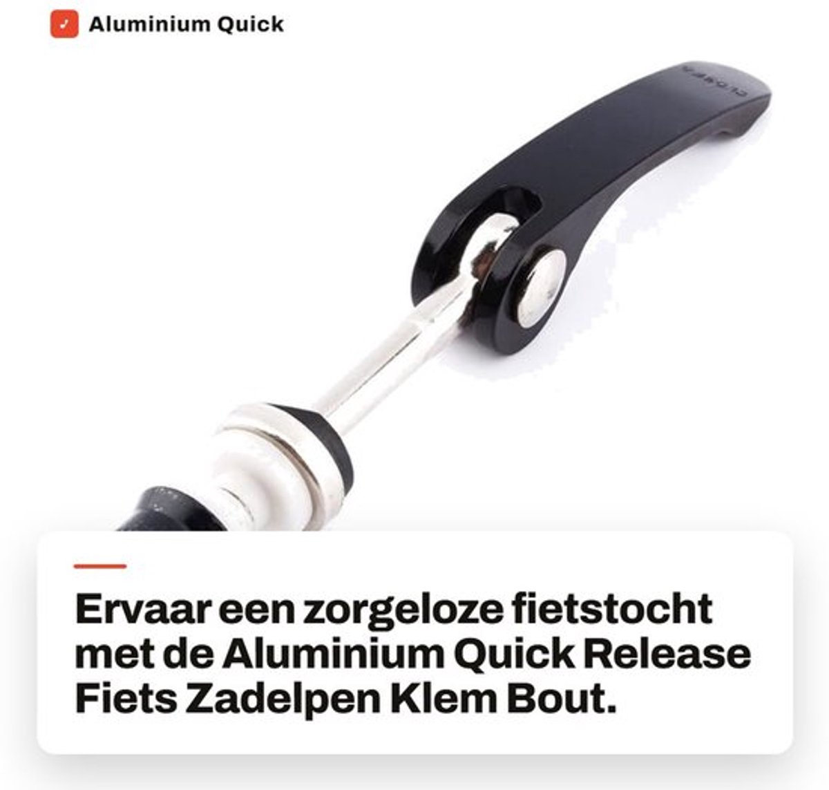 Zadelpenklem Snelspanhendel - Aluminiumlegering - Universele Pasvorm - Eenvoudige Vervanging - Duurzaam - Robuust - Zadelklem