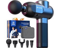 Massagepistool - Zwart - - Diepweefsel Percussiemassager met 5 Snelheden en 5 Koppen - Voor Thuis, Gym en Kantoor