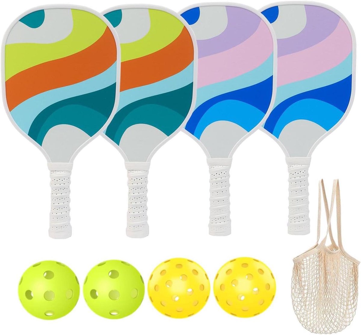 Pickleball Rackets Set - Buitensportuitrusting Outdoor - Recreatief Spel - Houten Rackets - 39 cm x 19.5 cm - Niet gespecificeerd