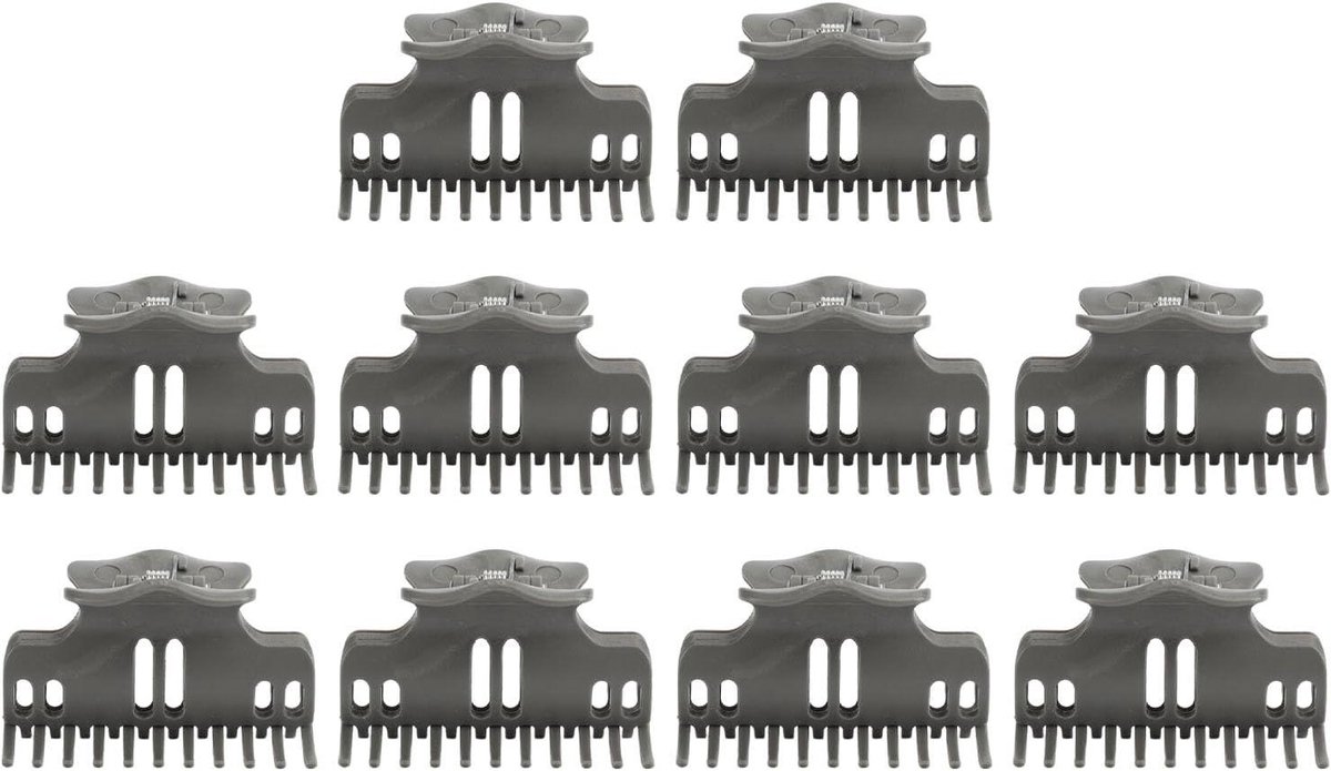 Haarroller Clips - Krulklauw Clips - Haarstyling - Klauwontwerp - 10 stuks - Zwart