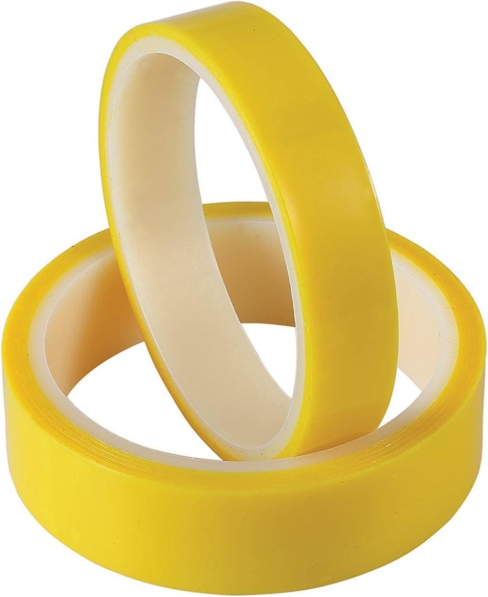 Tubeless Velglint - Wiel Tape - Fietsband Monteren - Duurzaam Materiaal - 4 Meter - Geel