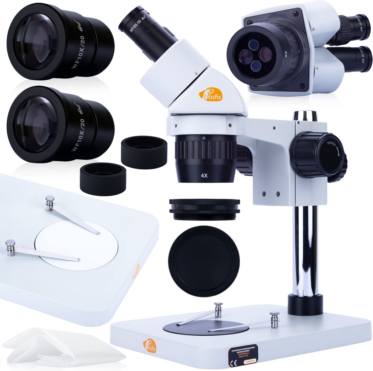 Rosfix Stereoscoopmicroscoop Ganimedes S MSGS-B-PS1 - Binoculair 45° Hoofd