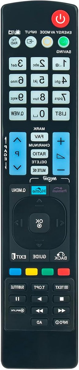 Vervangende Afstandsbediening - Universele Afstandsbediening TV - TV Bediening - Geen Installatie Nodig - 10 Meter Bereik - Zwart