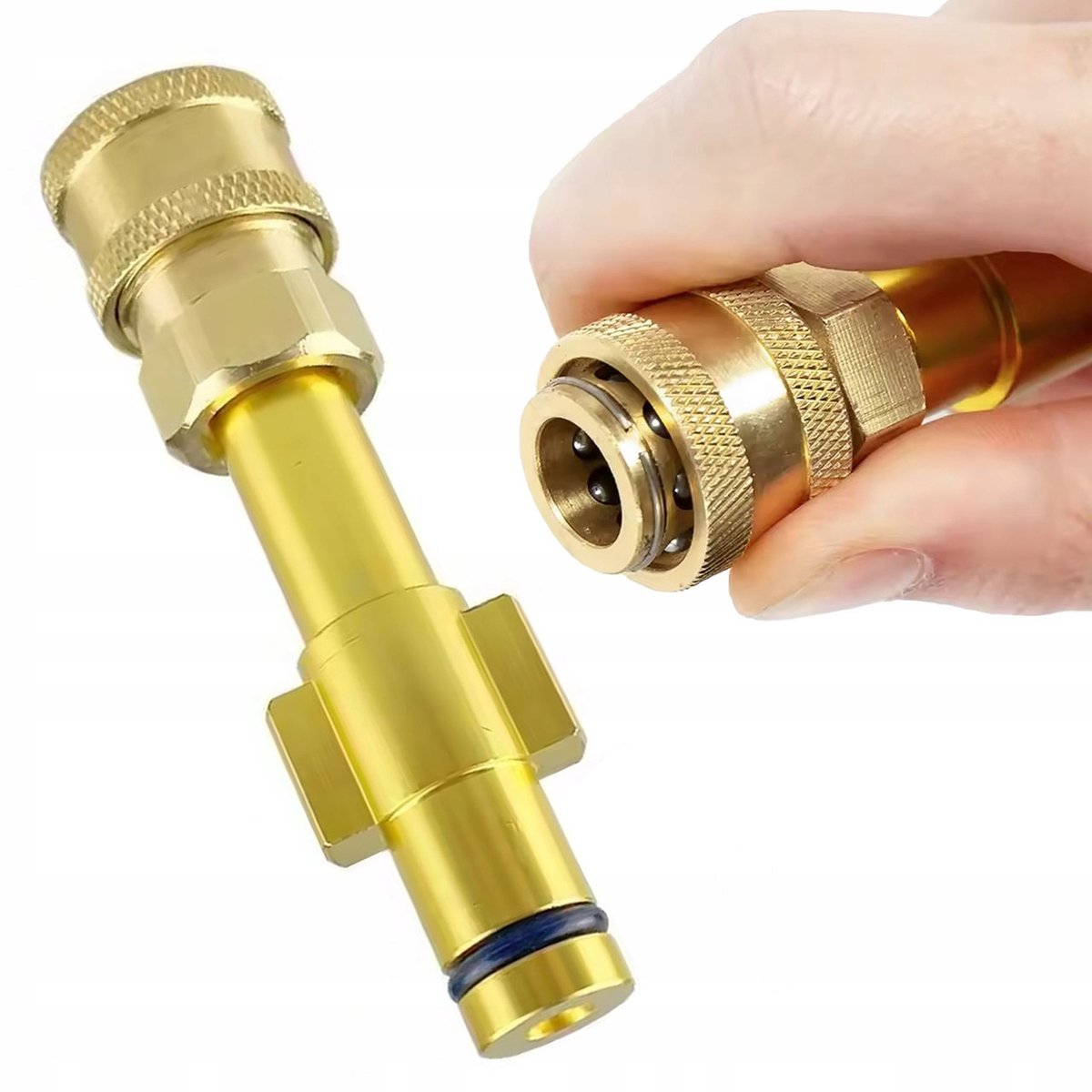 Rosfix Adapter Snelkoppeling - 1/4" Snelkoppeling - Kunststof+Metaal, Drukbestendig - Geschikt voor Yili, Huter
