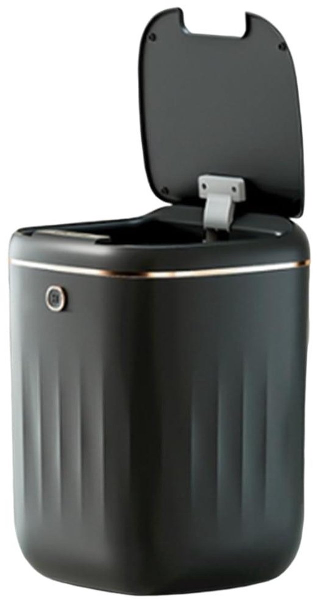 Elektrische Afvalbak - Prullenbak Sensor - Hygiënisch Afval Verwerken - Contactloos Openen - 20 Liter - Zwart