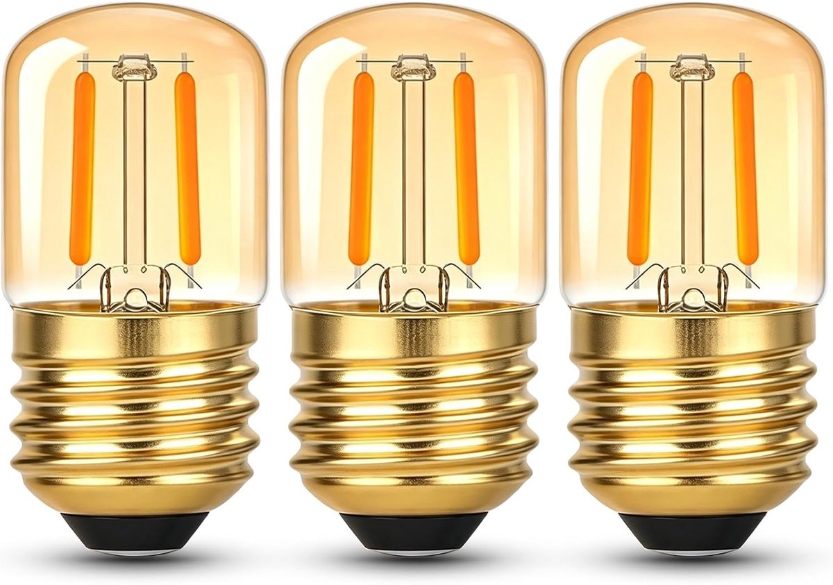 Ledlamp E27 Nachtlampje - Amberkleurig - 1W - Vintage LED met Edison Schroef - Voor Decoratieve Verlichting