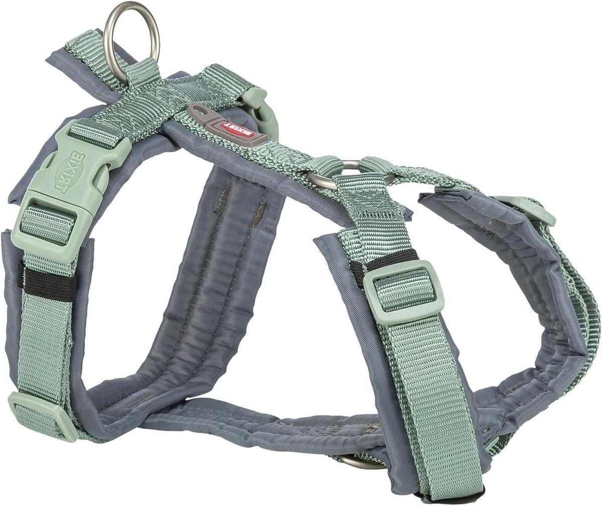 Honden Tuig - Honden Harnas - Wandelen met Hond - Premium Trekking - 70-85x25 cm - Salie Groen/Grafiet Grijs