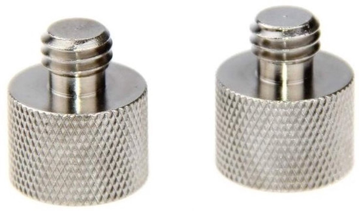 3/8"-16 naar 5/8"-27 Adapter - Microfoon Standaard - 2 Stuks - Versterking - Compatibel met Opnameapparatuur - Ideaal voor Profes...