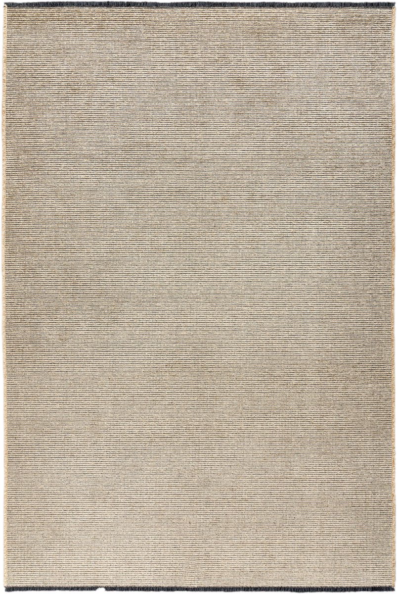 Padiro laagpolig vloerkleed 200 x 290 cm - crème - modern effen design - voor binnen en buiten - van polyester