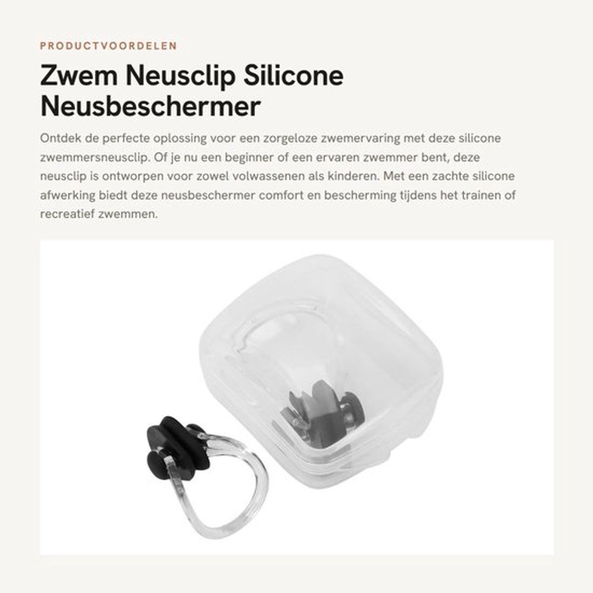 Neusclip Anti Snurk - Neusclip Zwemmen - Neusclips - Silicone - 2 Stuks - Inclusief Doos - Neusbescherming