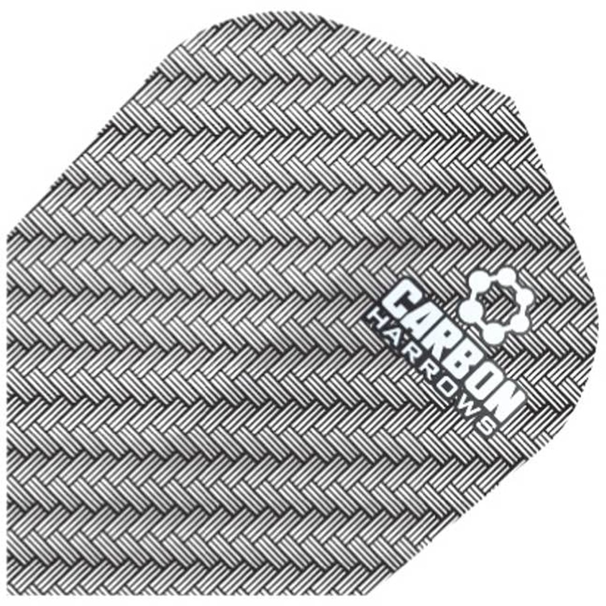 Carbon Dart Flights zilver, 100 micron, 3 stuks
