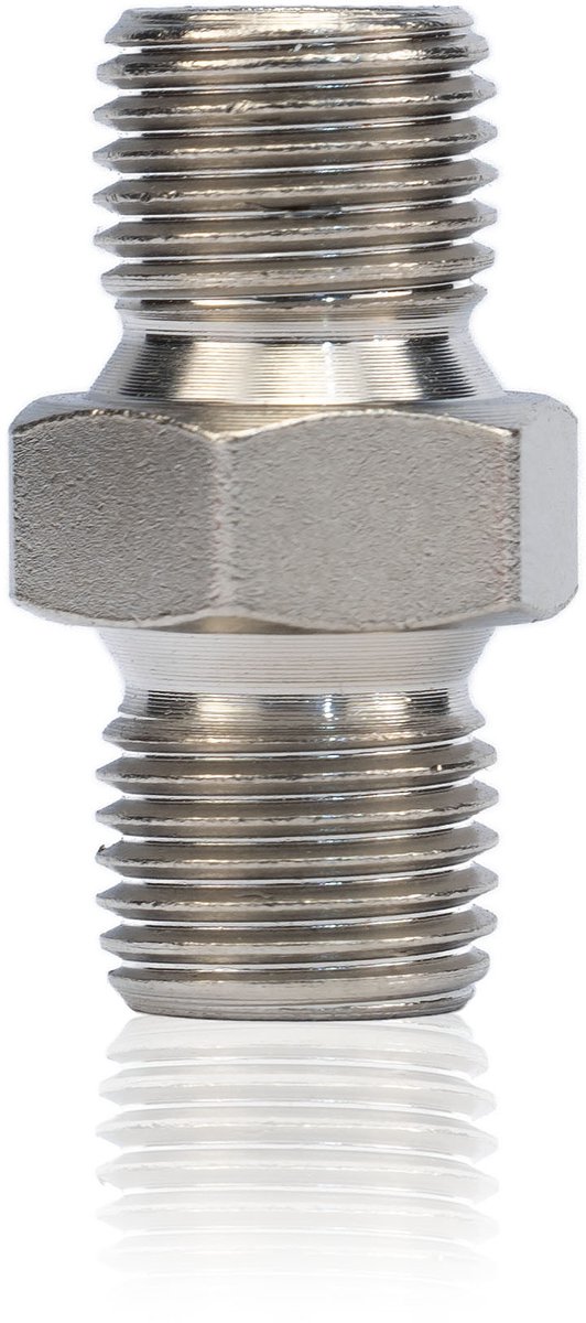 Rosfix Koppeling Slangverbinder - Rvs 1/4""×1/4"", 400 bar - 60° Conische Afdichting