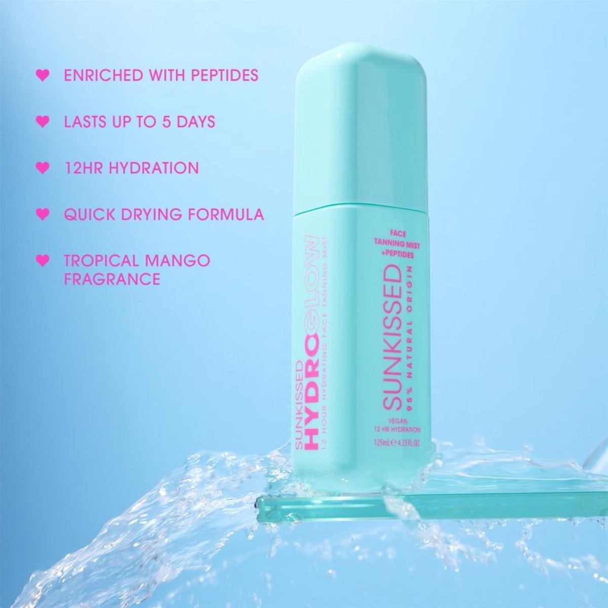 SUNKISSED Face Tanning Mist with Peptides