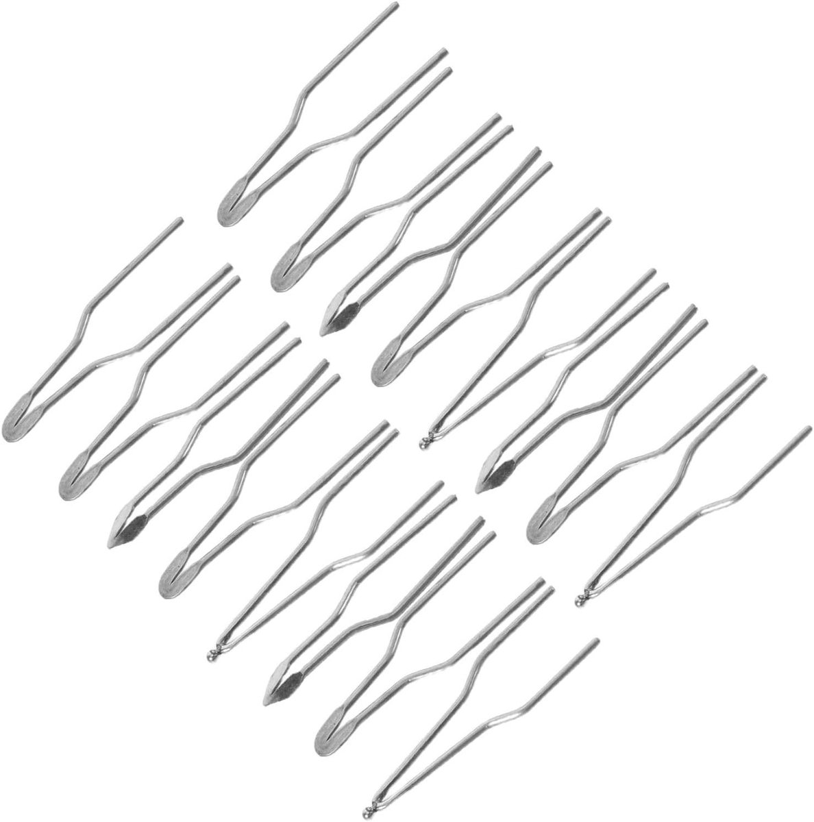 Houtbrandpunten Set - Pyrografie Tips - Houtbewerking Detail - Hoge Weerstand - 2.8 cm - Zilver