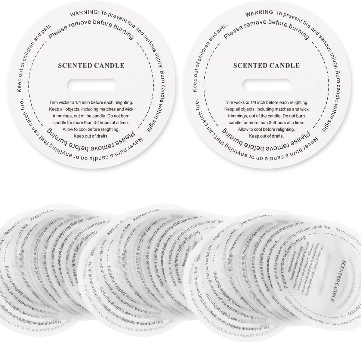 160 Stuks Kaarsen Deksel, Translucent Papier Kaars Topper Beschermers voor Decoratie, DIY Craft en Geurkaarsen, 6cm
