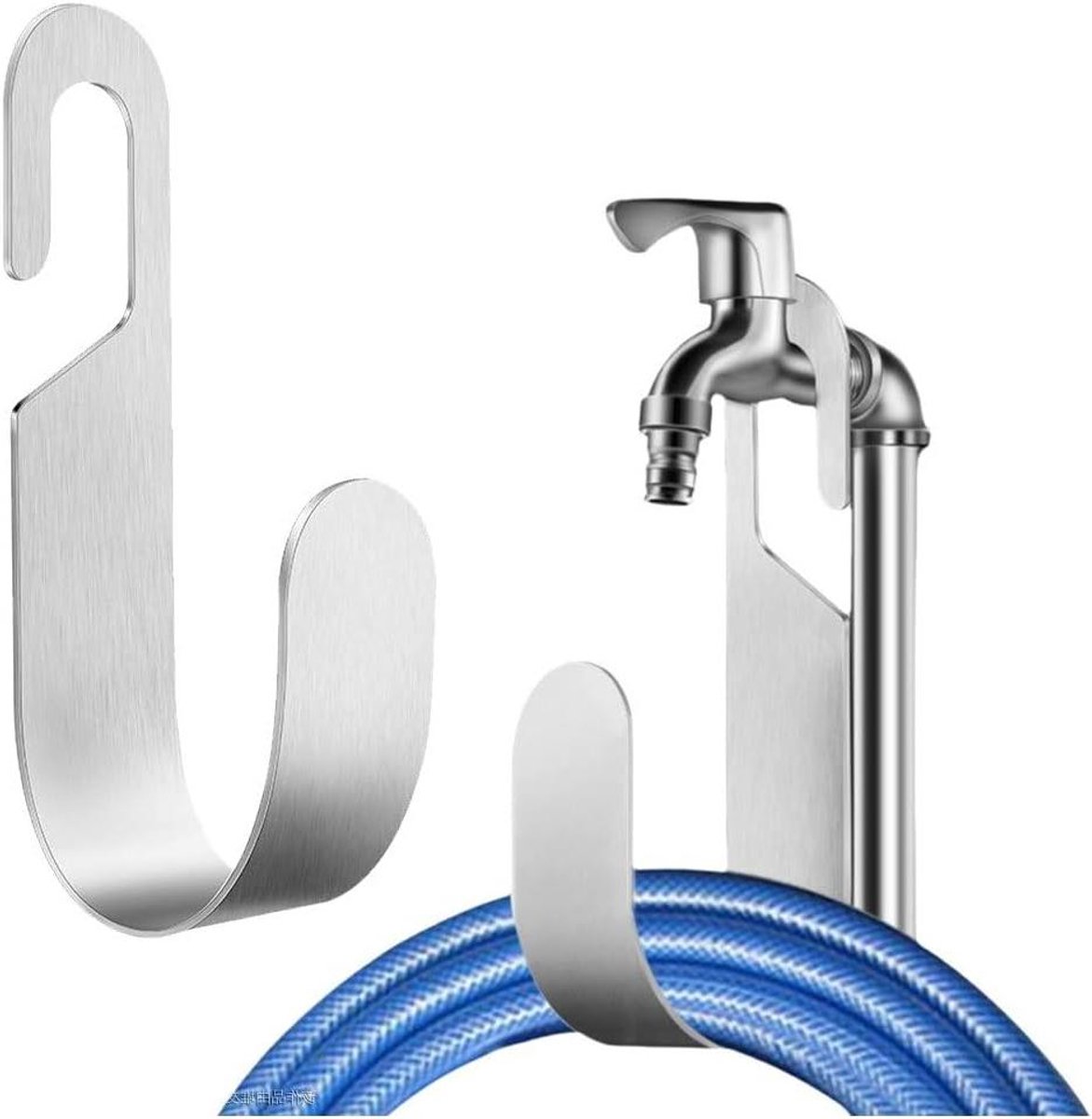 Tuinslang Hanger - Slanghouder Organizer - Tuin Opruimen - Roestvrij Staal - 5 kg capaciteit - Zilver