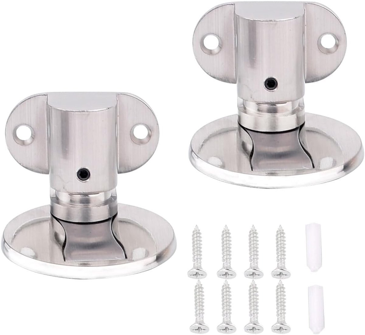 Magnetische Deurstoppers van RVS, 2 Stuks, Ideaal voor het Openhouden van Deuren en Bescherming tegen Sluiten