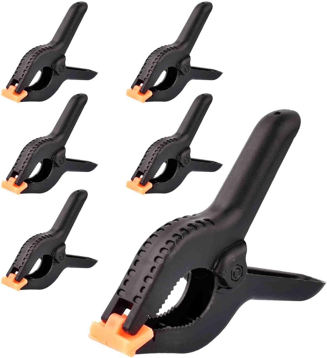 Zware Plastic Klemmen Set van 6 Stuks voor Fotografie, Klussen en Creatieve Projecten (10 cm)