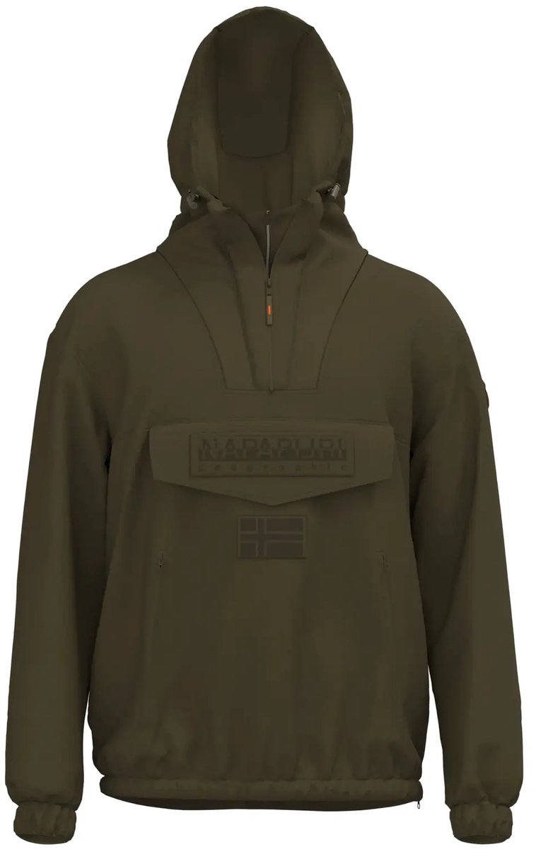 Napapijri Lightweight Packable Rainforest Overhead rf next Jacket - dark olive
