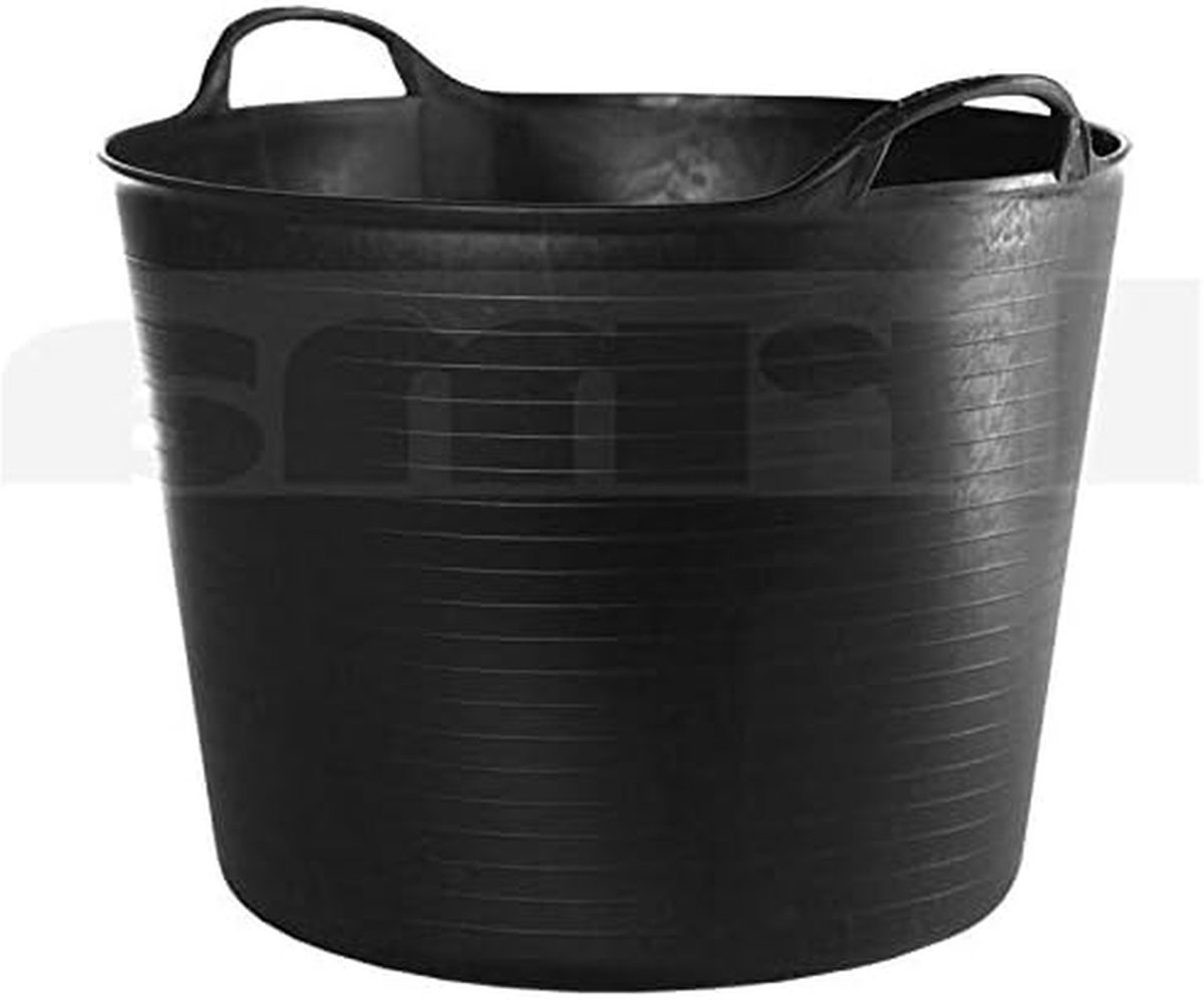 Flexibele Rubberen Kuip - Mortex Kuip Mengbak - Mortel Mengen - Flexibel Reinigbaar - 42 liter - Zwart