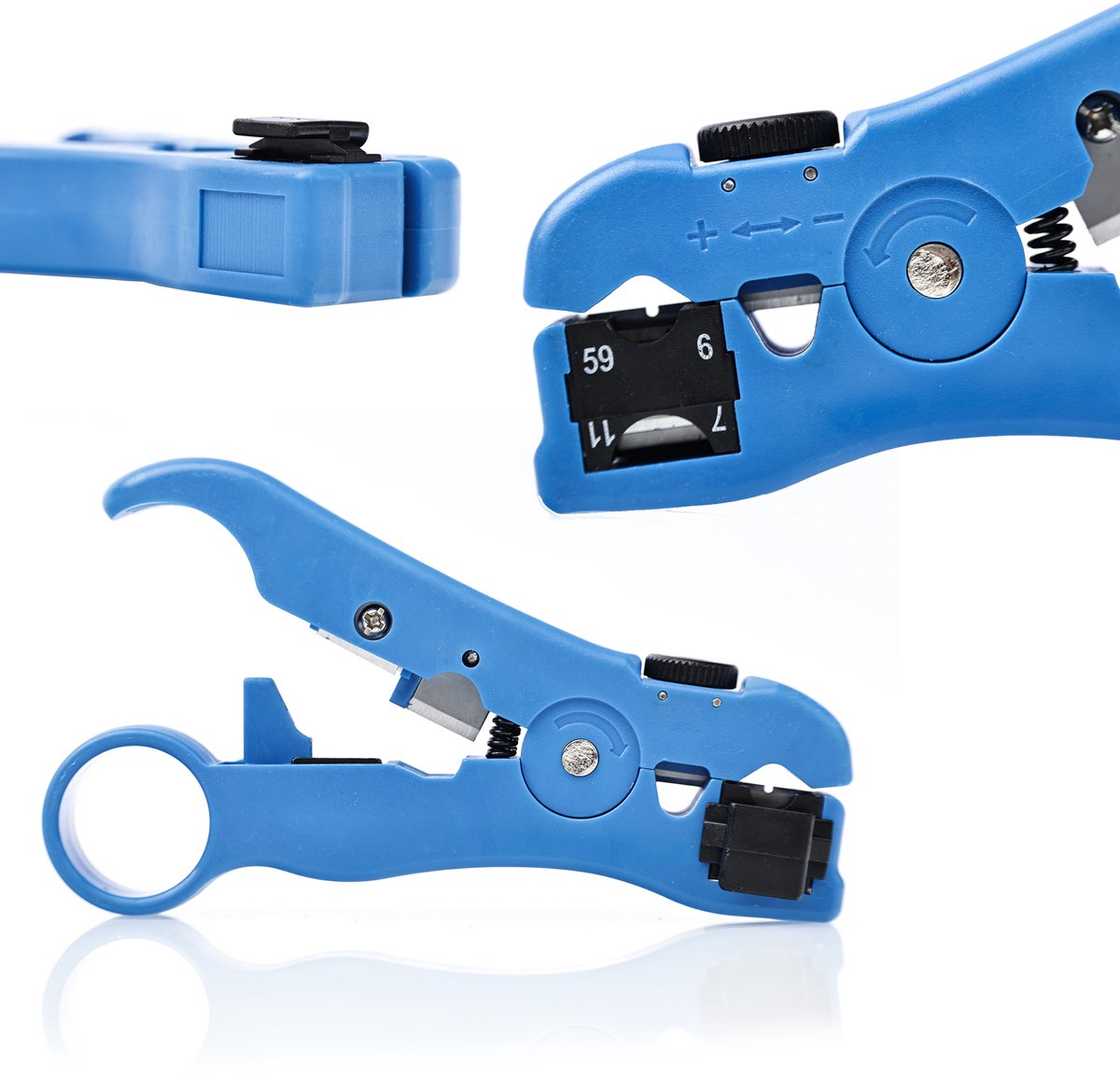 Rosfix Isolatiestripper Handmatig - Verstelbare Diameter, Precisie - ABS/Metaal