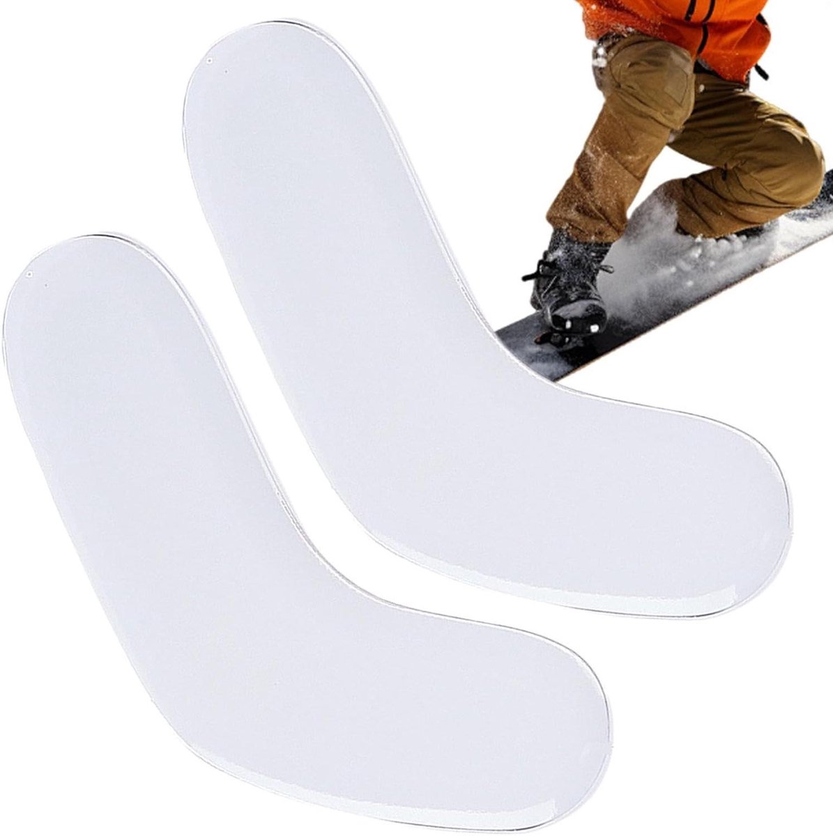 Skibeschermers Enkelpads - Gelkussens Enkelbeschermers - Sporten Beschermen - Zelfklevend Ademend - 2-Delig - Wit