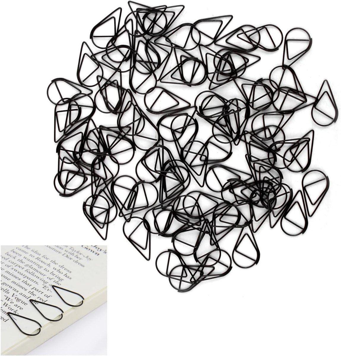 Papierklemmen - Zwart - Robuuste Metalen Klemmen - Voor Kantoor, School en Thuis