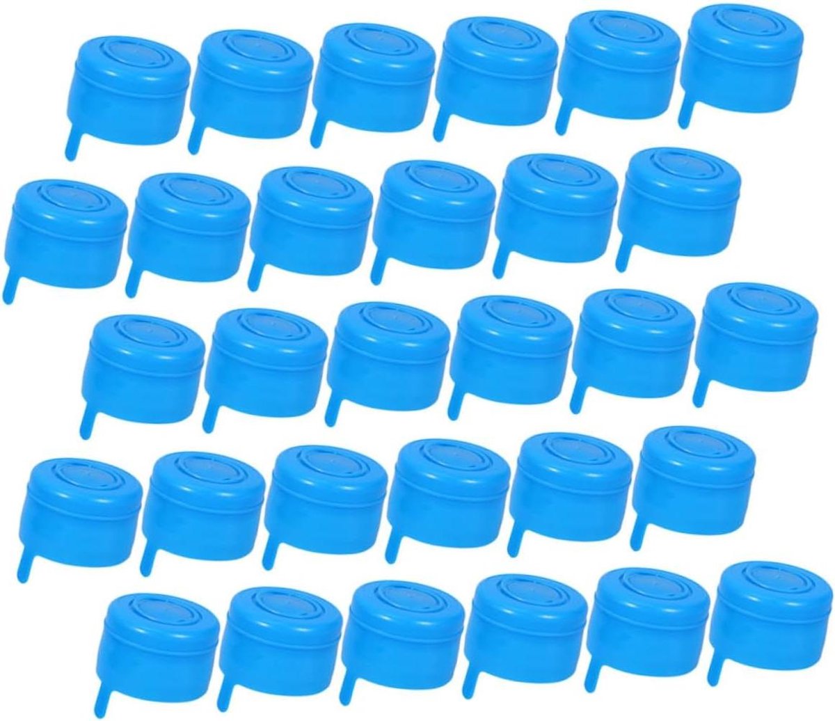Waterkruik Covers - Waterdispenser Doppen - Water Fles Afsluiten - Lekvrije Schroefdraad - 5 cm - Blauw