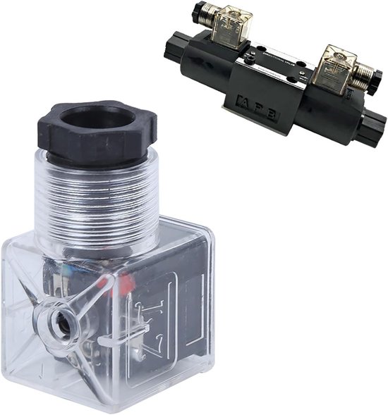 Magnetische Spoelstekker met Transparante Voltage Indicator IP65, Sterke Aanpassing voor Hydraulische Kleppen DC24V, Betrouwbaar en Duurzaam — afbeelding 5