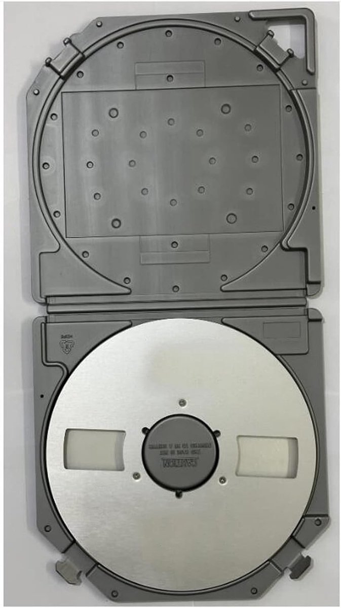 Scratchvrije 10 Inch Lege Tape Reel Opbergdoos voor Geluidsbanden, Plastic, Draagbare Handgreep, Geschikt voor Universele 10 Inch Open Reel Geluidsbanden, Compact en Praktisch — afbeelding 4