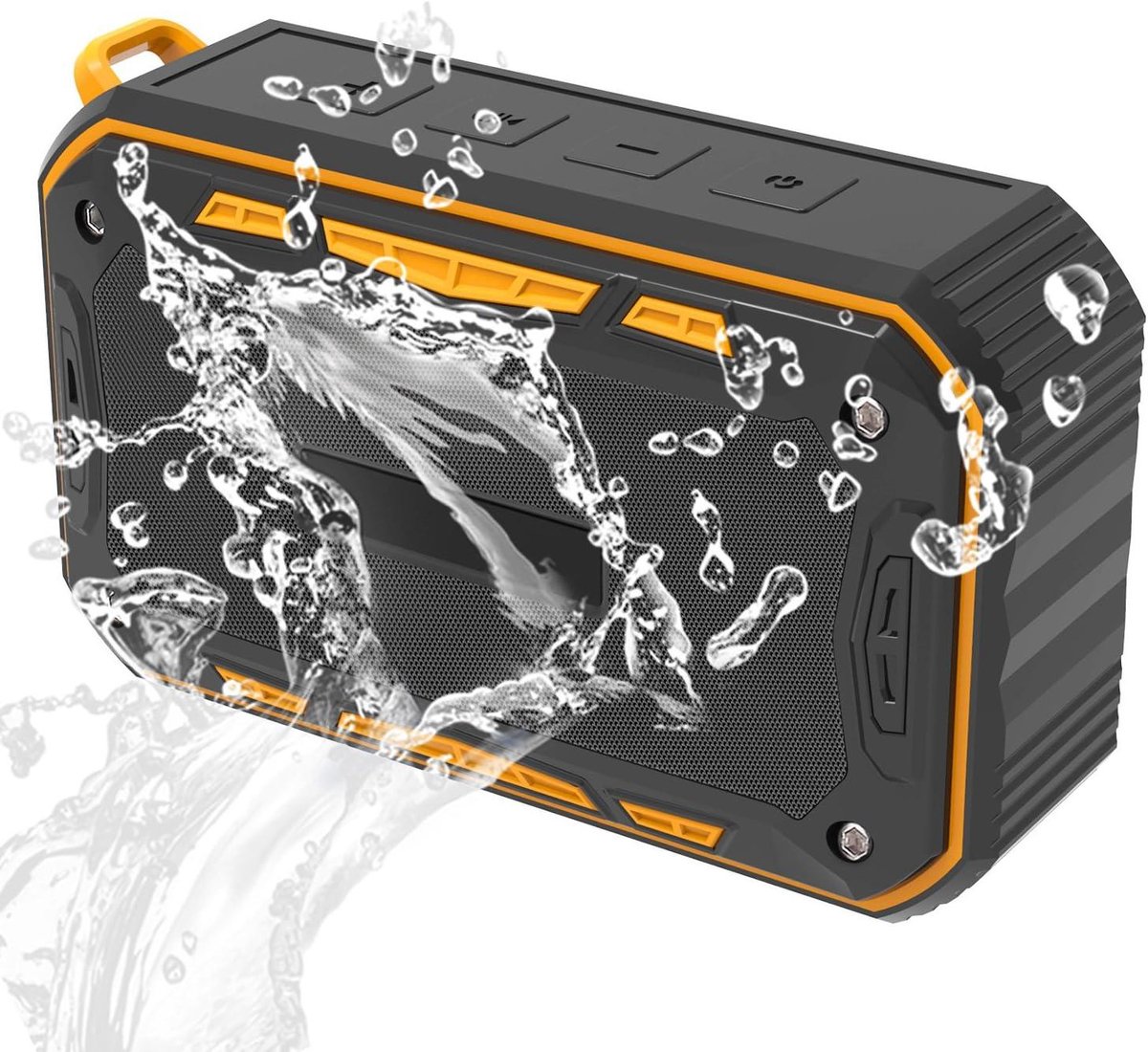 Draagbare Bluetooth Speaker - Waterdichte Speaker Outdoor - Muziek Luisteren Buiten - Verbeterde Bass Geluid - 135x75x47mm - Oranje