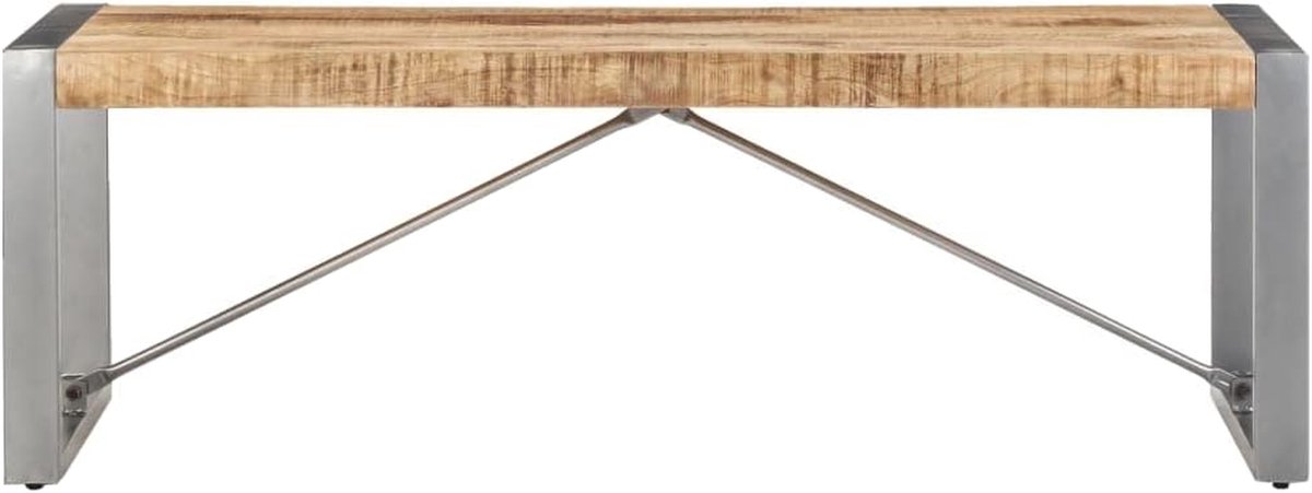 Salontafel Mangohout - Bijzettafel Koffietafel - Woonkamer Inrichten - Uniek Houtnerf - 120 x 60 x 40 cm - Bruin Grijs