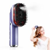 Hoofdmassage Apparaat - Scalp Massager met 650nm Rood Licht - Elektrische Massageborstel met Ultrasone Sprayfunctie - Zachte Siliconen Massagepunten - USB-C Oplaadbaar - Lavendelblauw