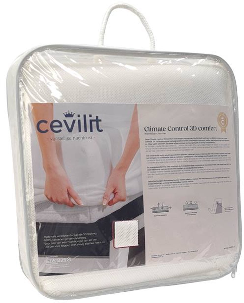 Cevilit Climate Control 3D Comfort Split Hoeslaken - Wit - 180x210 cm