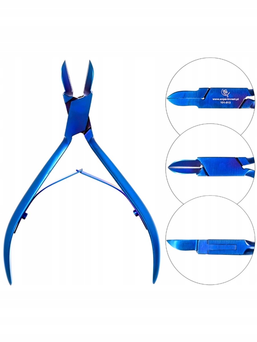 Professionele Nagelriemtang voor Ingegroeide Nagels - Blauw
