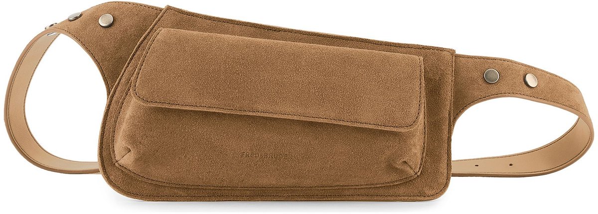 FREDsBRUDER Leren gordeltas Softly Collection Beltbag Caramel Lichtbruin