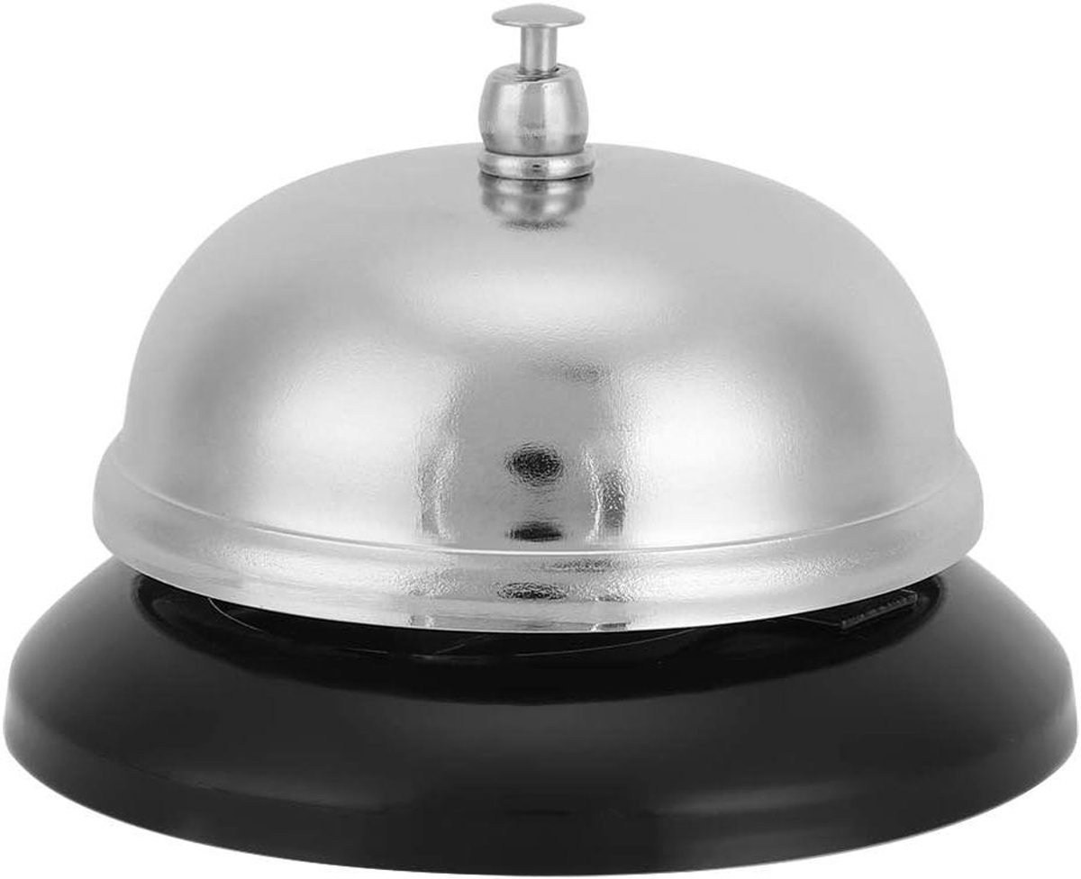 Keuken Bel - Dinerbel Tafelbel - Service Oproepen - Helder Geluid - 1 stuk - Zilver