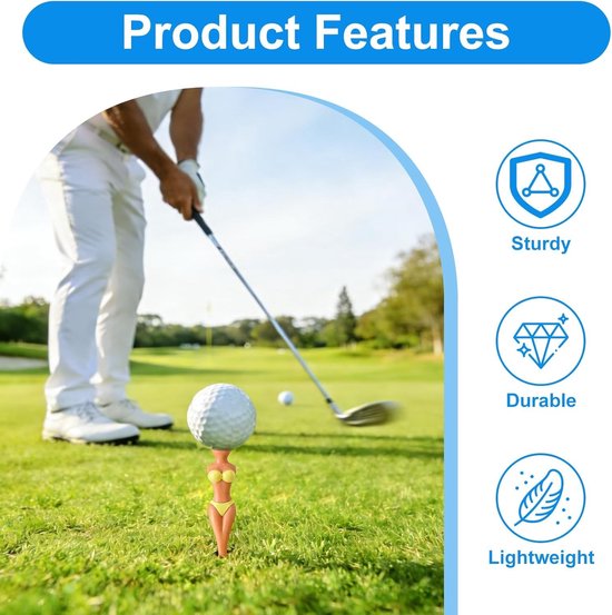 Set van 5 Grappige Golf Tees en T-Shirts voor Mannen en Vrouwen - Perfect voor Golftraining en Accessoires — afbeelding 3