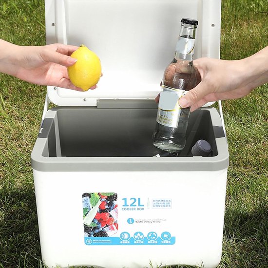 Geïsoleerde Koelbox 12L - Ideaal voor Auto, Picknick en Vissen - Houdt Warmte en Kou Vast — afbeelding 5