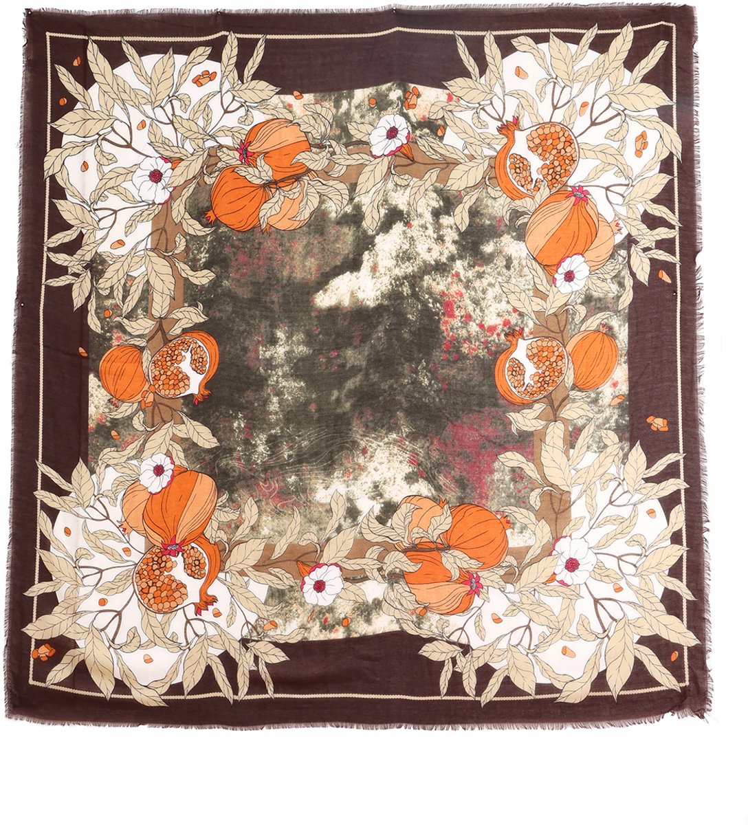 Emilie collection - Sjaal - dames - 130 x 130 cm – Grote Vierkante Sjaal – Zacht & Soepel – Multifunctioneel - print