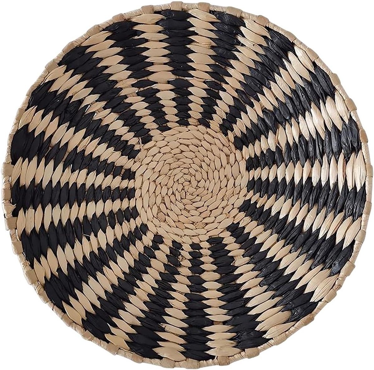 Wanddecoratie Mand - Muurmand Zeegras - Woonkamer Aankleden - Handgeweven Ambacht - 35 cm - Natuurlijk