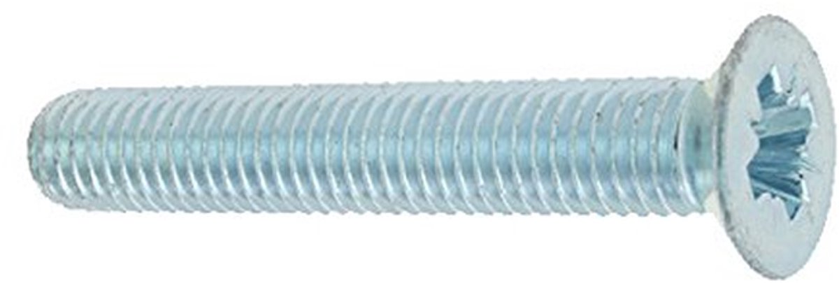 Verzinkte Schroeven - Schroeven met Verzinkte Kop - Bevestigen van Materialen - Pozidriv PZ3 Tip - 6 x 60 mm