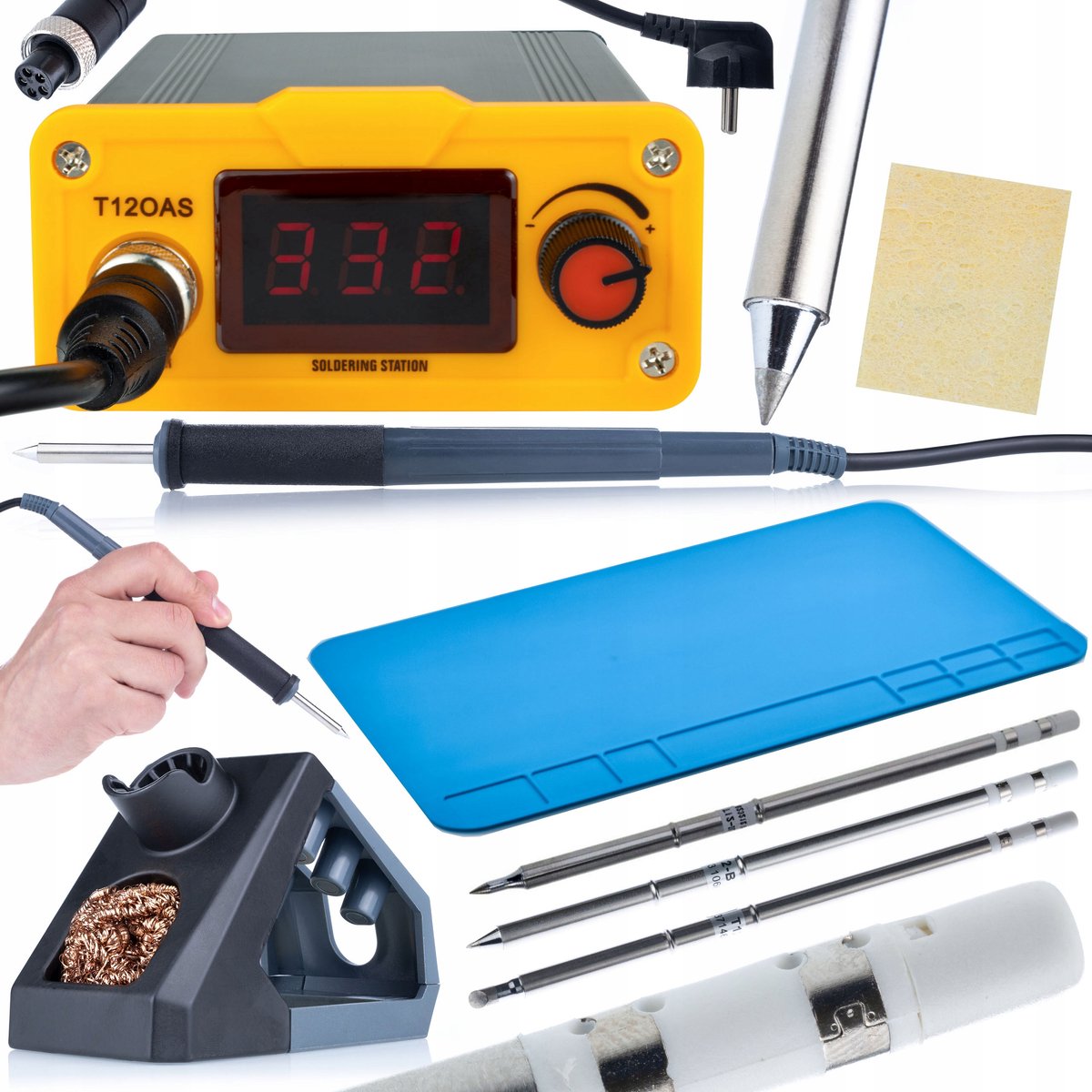Rosfix Soldeerstation T12OAS Orange Akbash Standard Set - T12 Soldeertips, 75W 230V