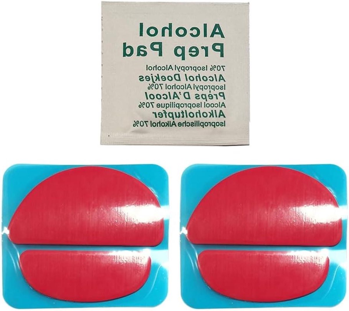 Muisvoetjes Vervanging - Glide Pads - Soepelere Muisbeweging - PTFE Smering - 06 mm Dikte - Rood