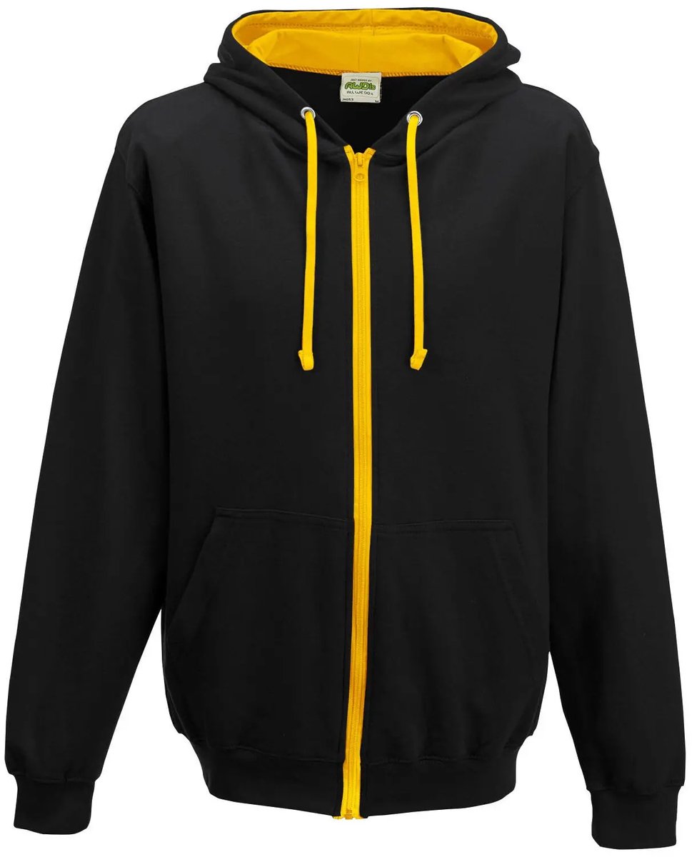 Just Hoods Varsity Zoodie JH053 JET XXL Zwart