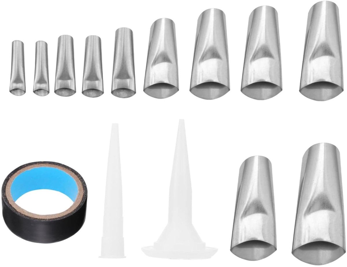 Kit Mondstuk Set - Afwerking Tool - Oneffenheden Glad Maken - 17 Delige Set - 3.5x1cm - Wit